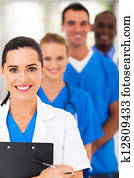 smart medical team closeup