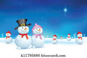 Snowman in Christmas Snowman in Christmas