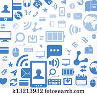 Social media icons abstract background Social media icons abstract background