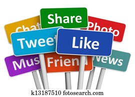 social, mídia, conceito