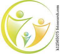 sorrizo, família, ícone