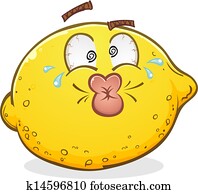 Sour Lemon Cartoon Character Sour Lemon Cartoon Character