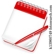 Spiral notebook with pen Spiral notebook with pen