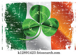 st., Patrick%u2019s, dia, trevo