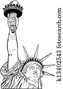 Statue of liberty. Statue of liberty.