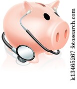 Stethoscope piggy bank