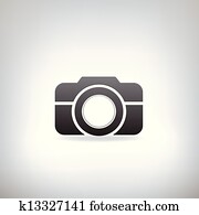 stilisiert, fotokamera stilisiert, fotokamera