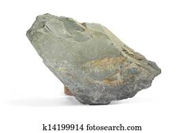 stone gray single granite boulder large river isolated big rock block geology nature garden