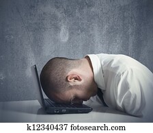 Stressed businessman Stressed businessman