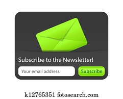Subscribe to Newsletter Form with Green Envelope Subscribe to Newsletter Form with Green Envelope
