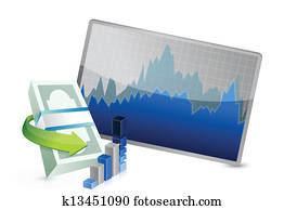 successful stock exchange graph 