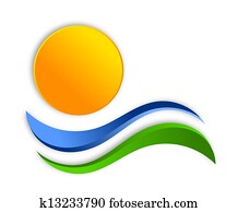 Sun logo design Sun logo design
