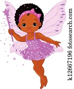 söt, litet, baby, fe