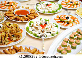 Table with food Table with food