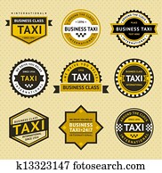 Taxi insignia - vintage style