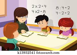 Teacher and student in the classroom Teacher and student in the classroom