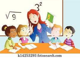 Teacher and student in the classroom Teacher and student in the classroom