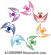 Teamwork angels support logo Teamwork angels support logo