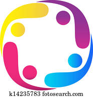 Teamwork healthy people vector