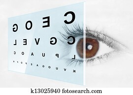 teste olho, em, a, optometrist