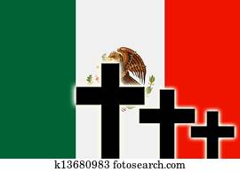 Mexican flag Clipart | u13383810 | Fotosearch