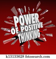 The Power of Positive Thinking Words 3D Saying Attitude The Power of Positive Thinking Words 3D Saying Attitude