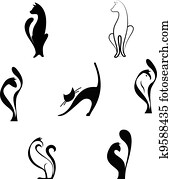 The stylized cats The stylized cats