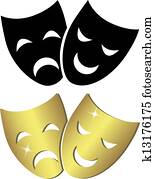 Theater masks Theater masks