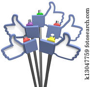 Thumbs up facebook like us icons Thumbs up facebook like us icons