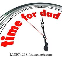 Time for Dad Clock Fatherhood Father's Day Appreciation Time for Dad Clock Fatherhood Father's Day Appreciation