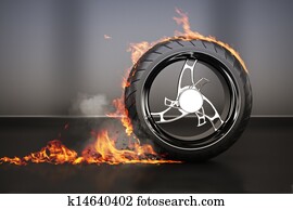 Tire burnout Tire burnout