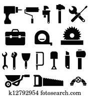Tool icons in black Tool icons in black
