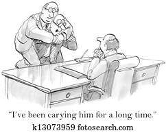 trabalhador, carregar, membro equipe, ligado, seu, costas