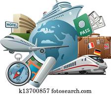 Travel concept icon Travel concept icon