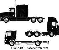 Truck silhouettes
