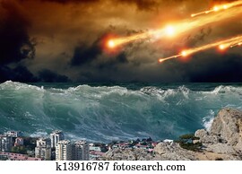 Tsunami, asteriod impact Tsunami, asteriod impact