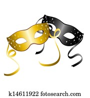 Two carnival masks. Vector Two carnival masks. Vector