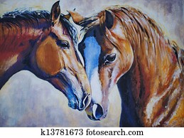 Two horses Two horses