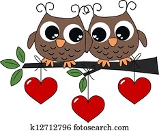 two owls in love two owls in love
