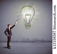 twórczy, handlowa idea