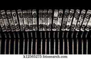 Typewriter letters Typewriter letters