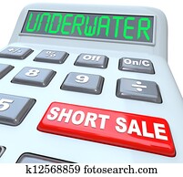 Underwater Short Sale Words on Calculator Underwater Short Sale Words on Calculator