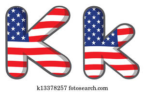 Download Letters of the alphabet with the American flag Clipart ...