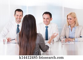 unternehmerin, sprechen, an, interview