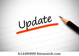 Update written on a notepad Update written on a notepad