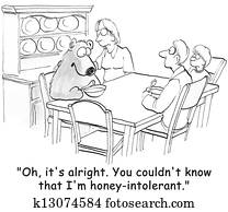 urso, tem, um, alergia, para, a, alimento