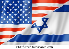 USA and Israel flag