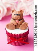valentine, cupcake