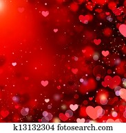 Valentine Hearts Abstract Red Background. St.Valentine's Day Valentine Hearts Abstract Red Background. St.Valentine's Day