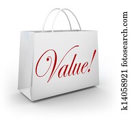 Value Word Shopping Bag Special Deal Savings Value Word Shopping Bag Special Deal Savings